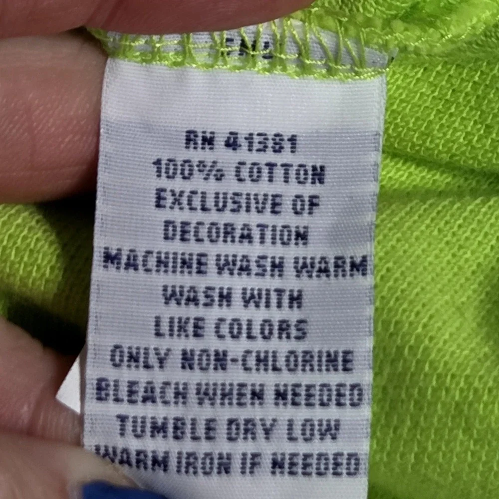 Polo Ralph Lauren‎ Men's XL Lime Green Polo Custom Fit Orange Pony